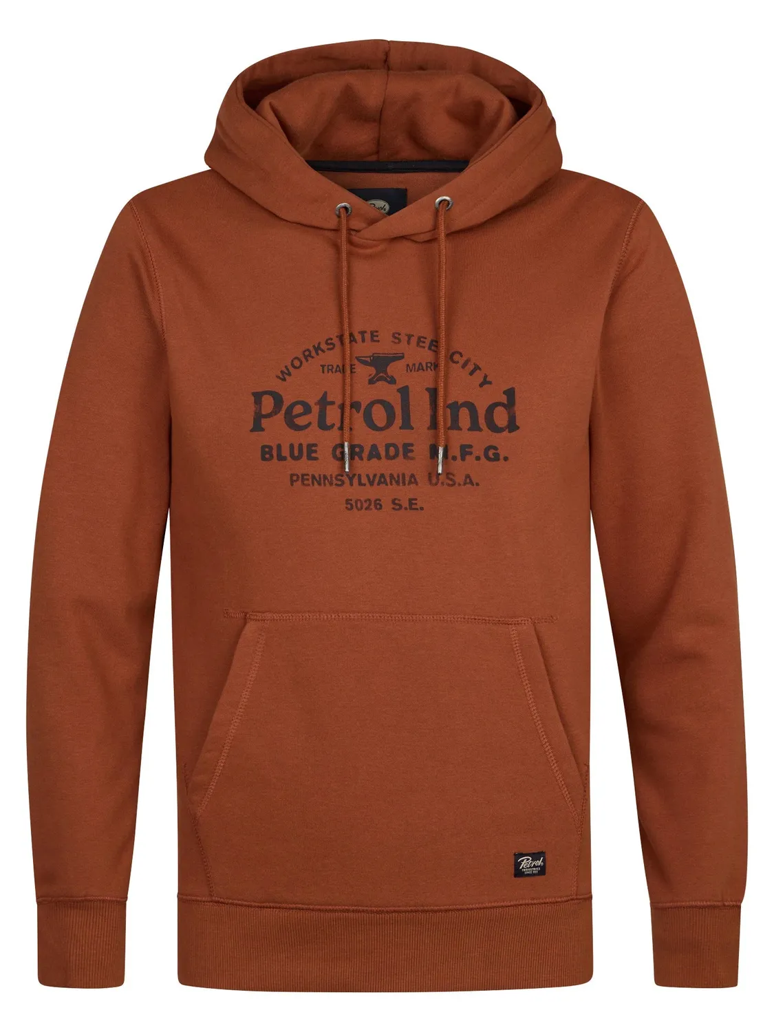 Petrol Industries Millview hoodie med print grå