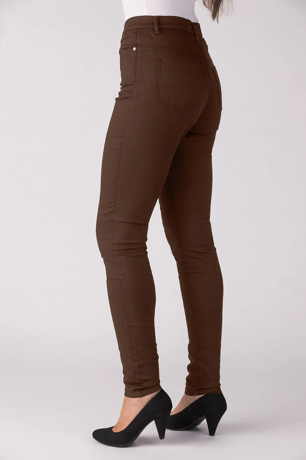 Merrytime Emma Super Slim jeans chocolate torte brun