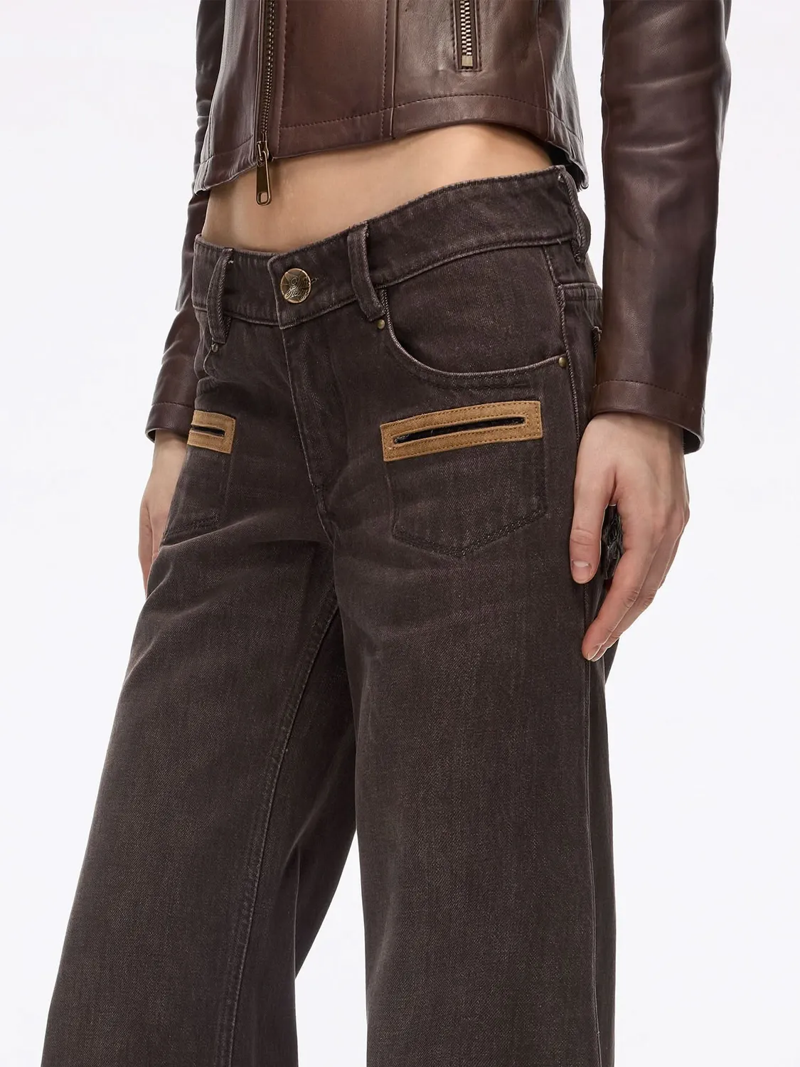 Miss Sixty Bella Flare Jeans mørkebrun