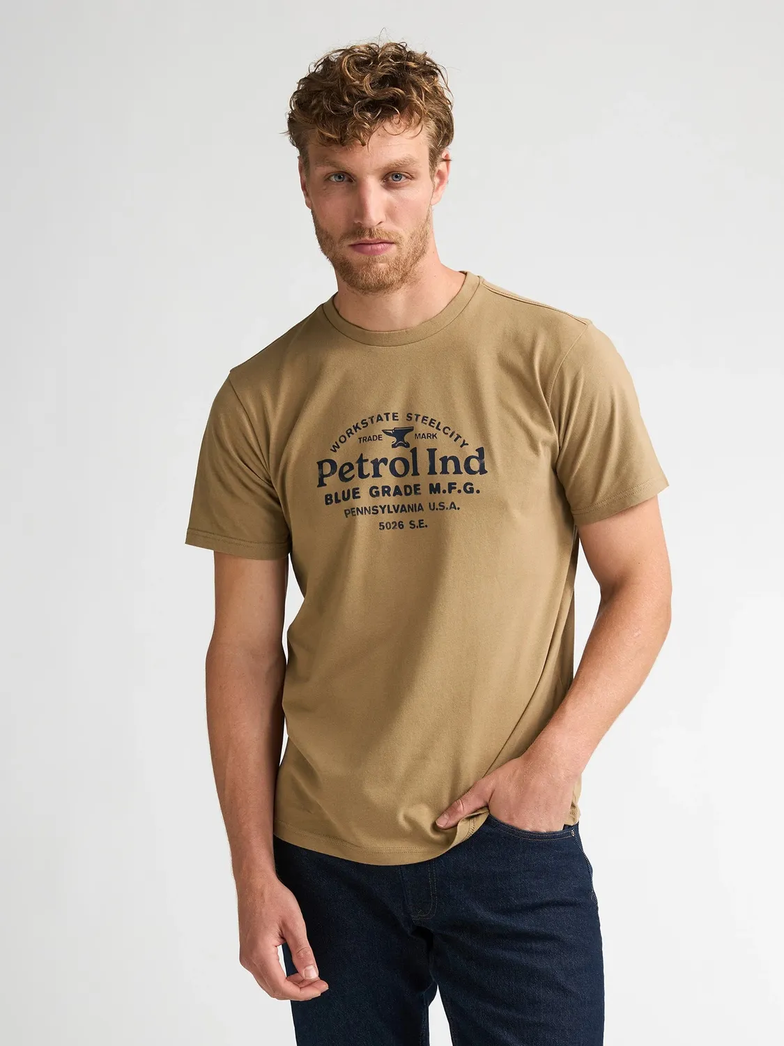 Petrol Industries Elliott T-shirt Oak industriel print