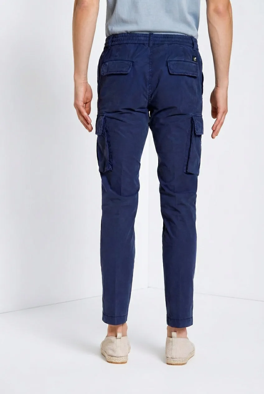 Mason's Chile Jogger cargobukser royalblå extra slim