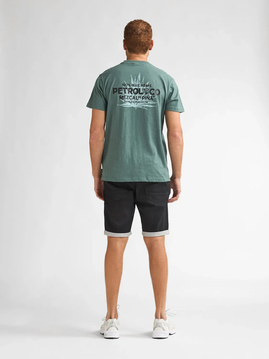 Petrol Industries FuegoSur T-shirt herre rygprint grøn