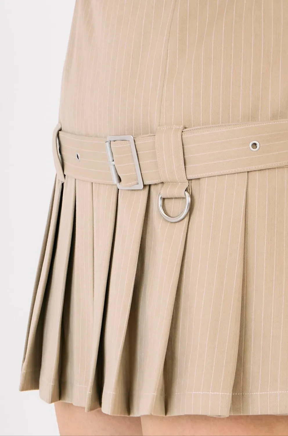 The Ragged Priest Draper pinstripe minikjole 10 beige