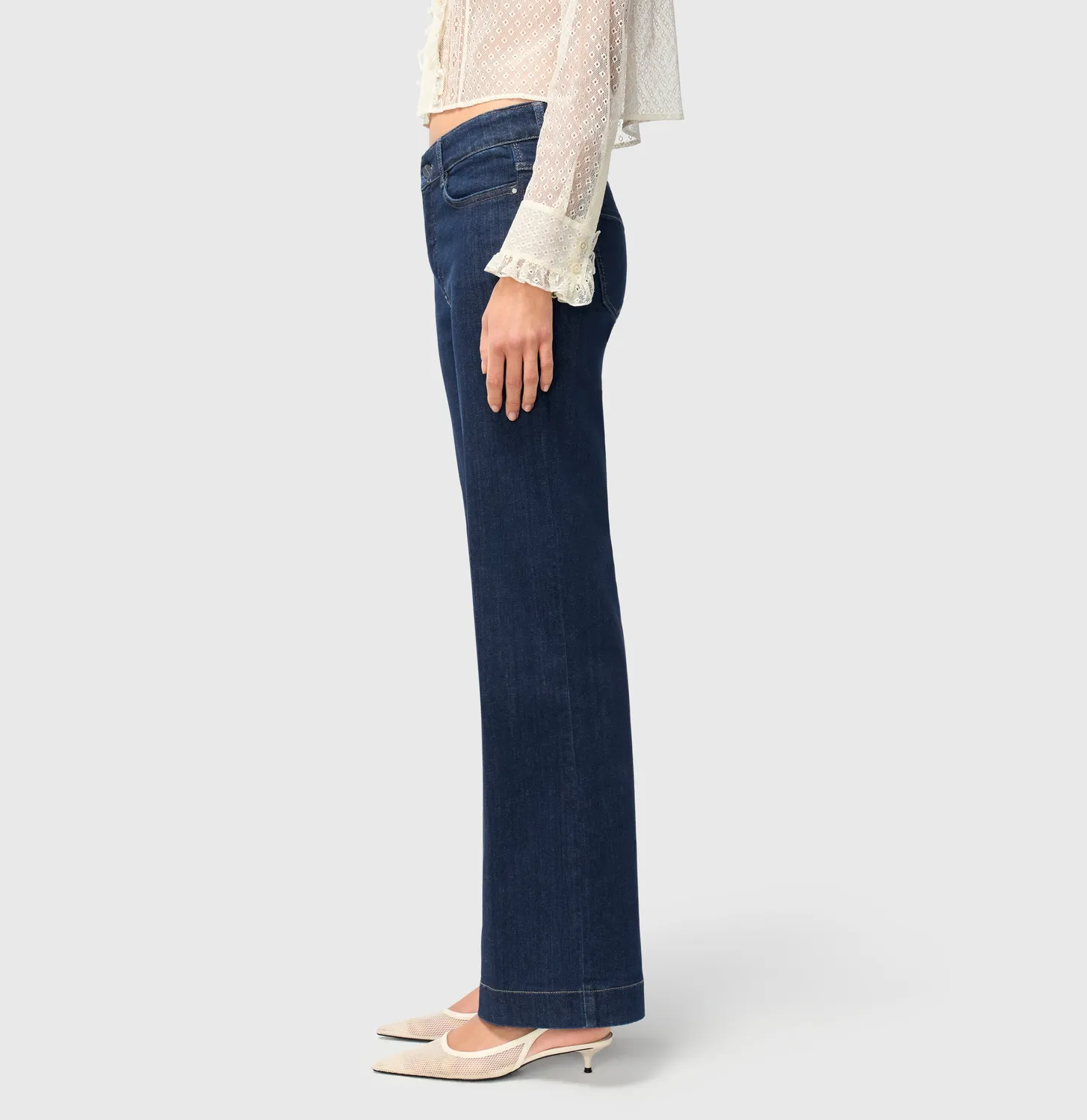 MAC Dream Wide straight jeans mørkeblå hyperstretch