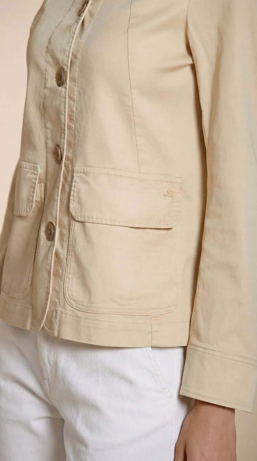 Mason's Karen New jakke beige hør stretch dame