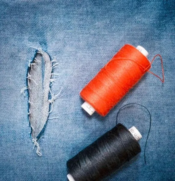 MAC reparation jeans syning af rift slidt denim