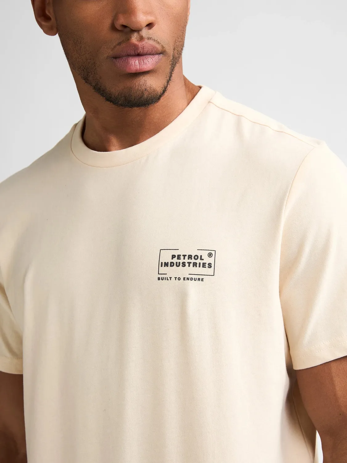 Petrol Industries Russell t-shirt – brystprint bomuld