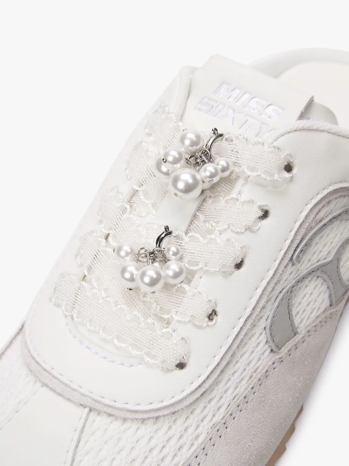 Miss Sixty 6M2QJ80500A06 mules off white perler