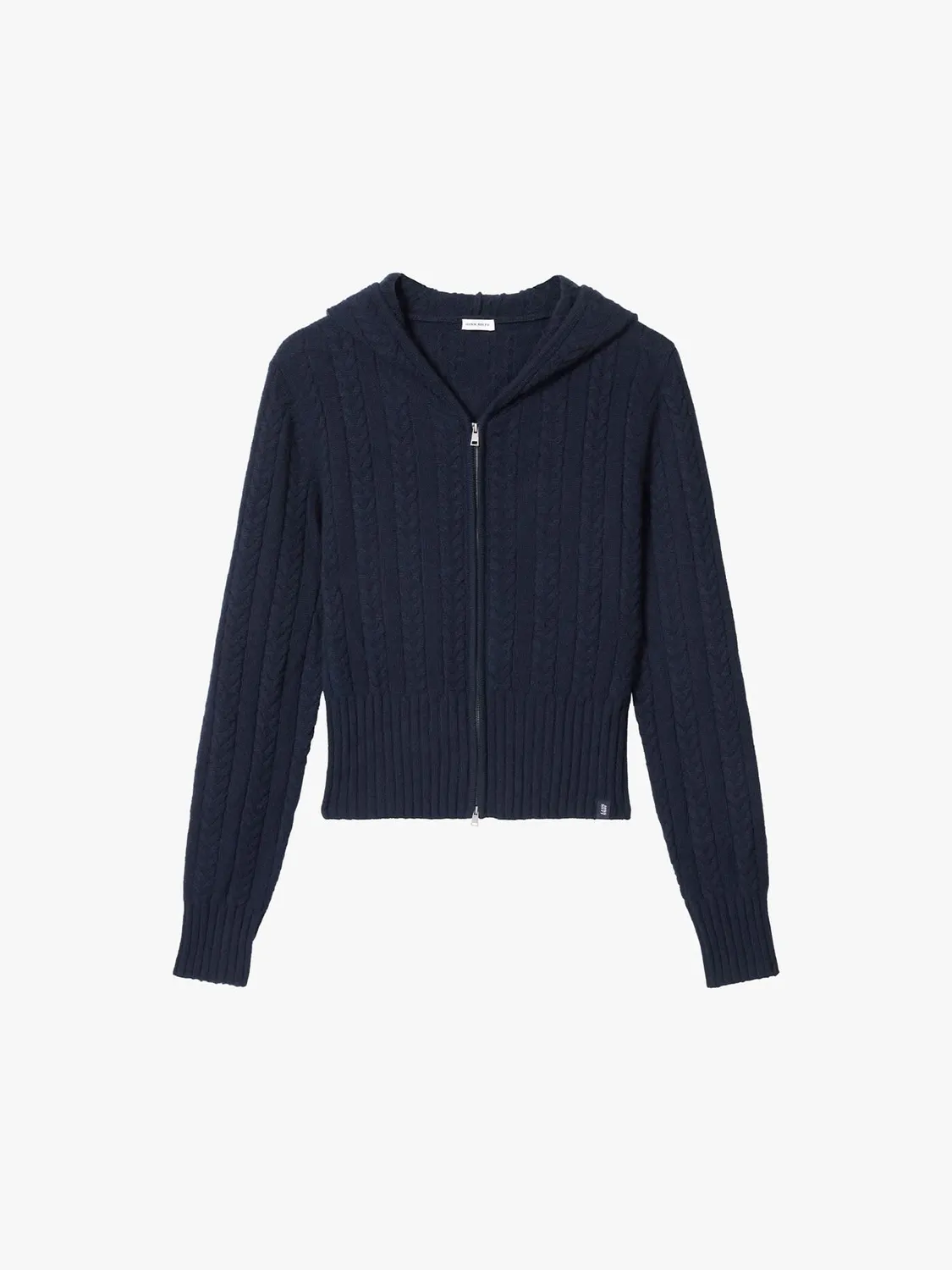 Miss Sixty Hooded cardigan navy kashmir lynlås
