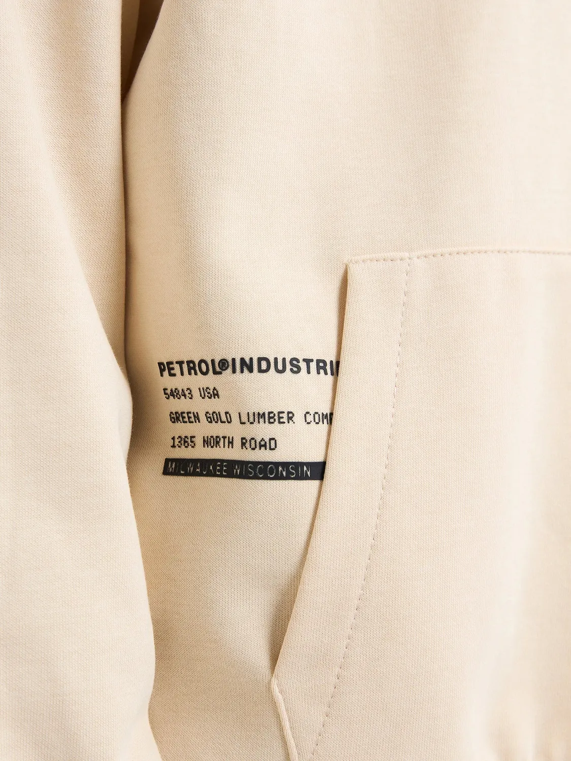 Petrol Industries Mendocino hoodie backprint bomuld