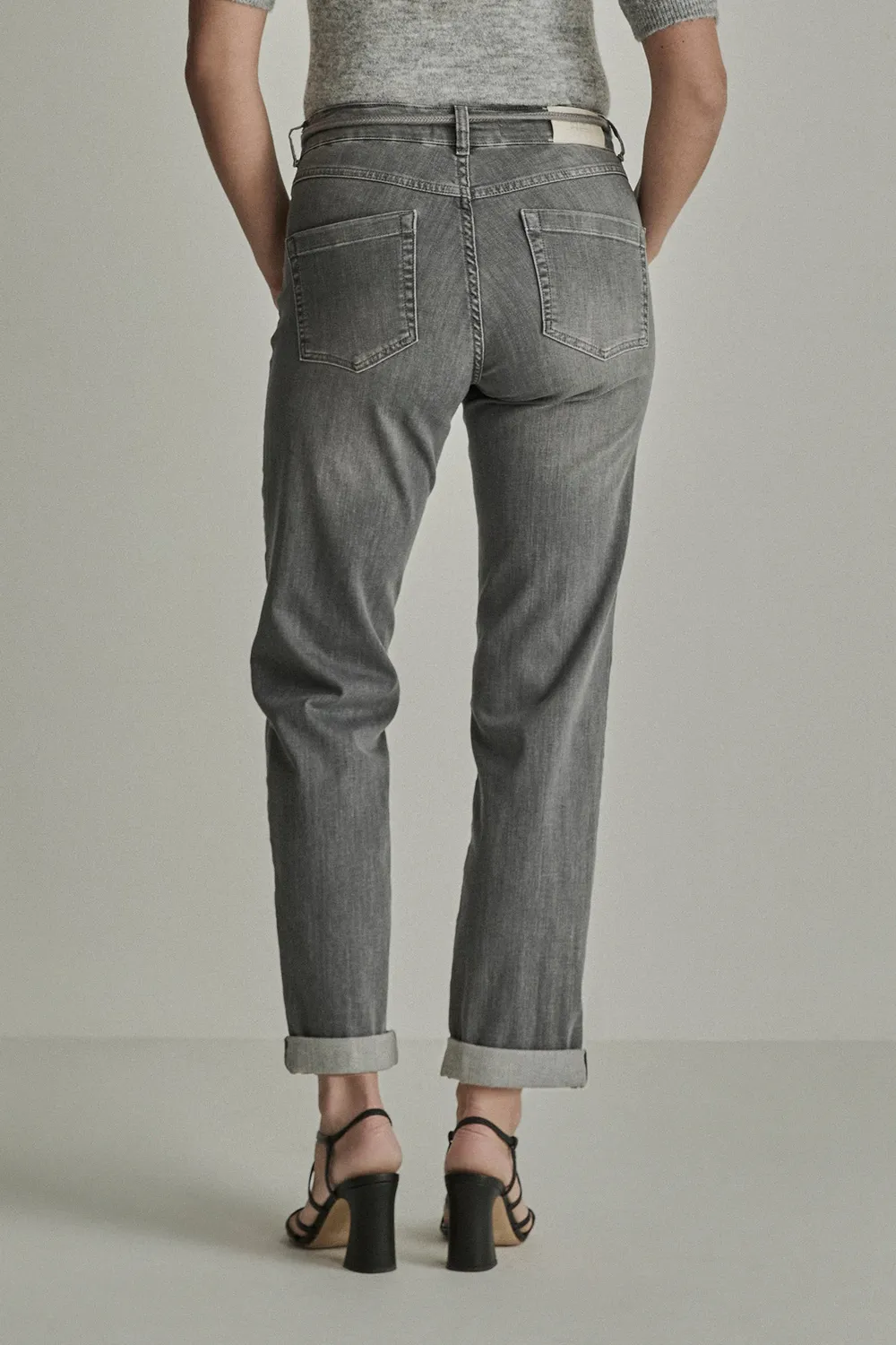 Para Mi Bobby jeans Grey Used løs høj talje