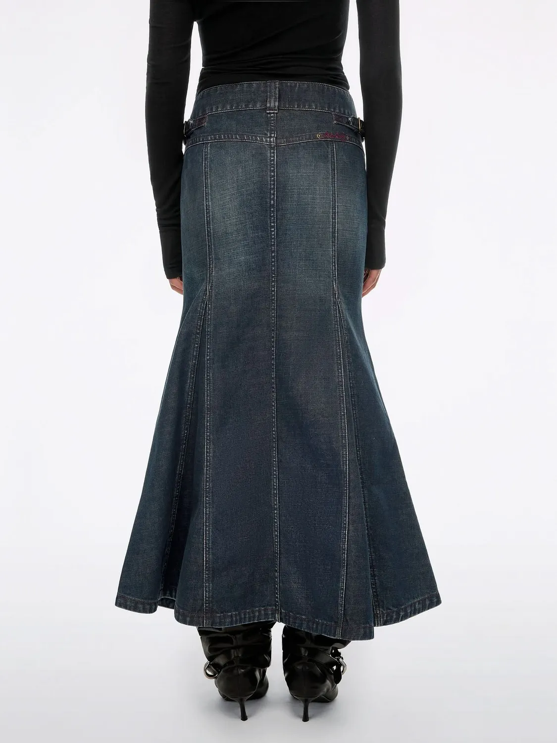 Miss Sixty Havfrue Denimnederdel Blå midi