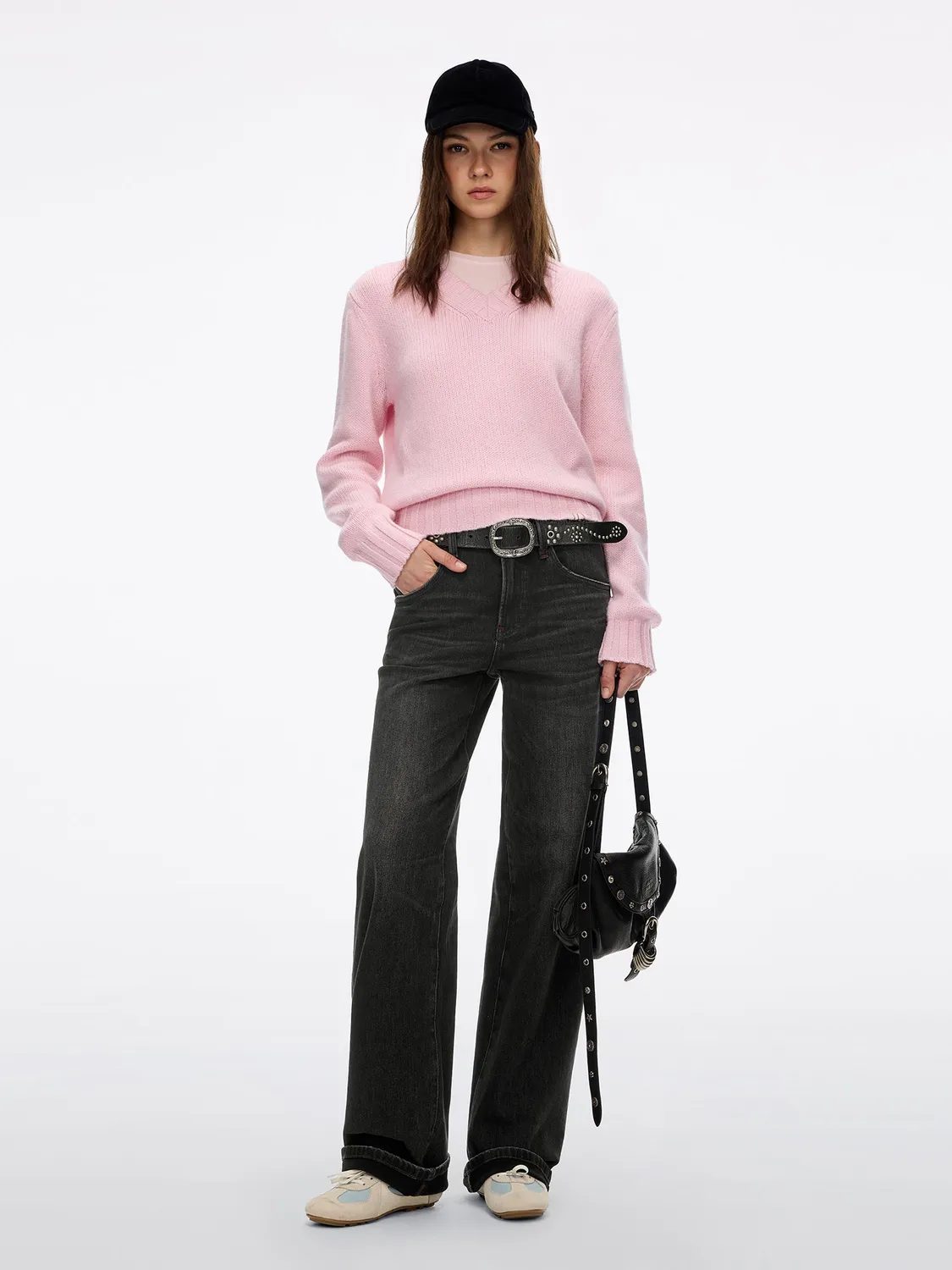 Miss Sixty Anni straight jeans sort low-stretch 34"