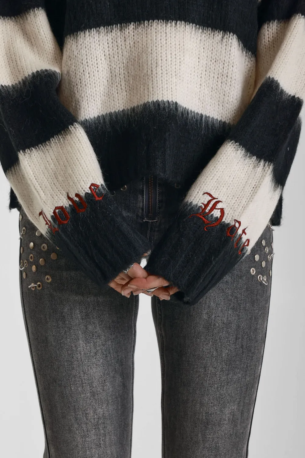 The Ragged Priest Feelings Stripe striktrøje stribet S