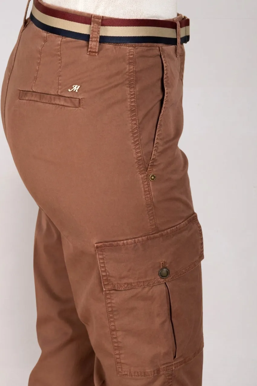 Mason's Marlene Cargo cargobukser brun stretch