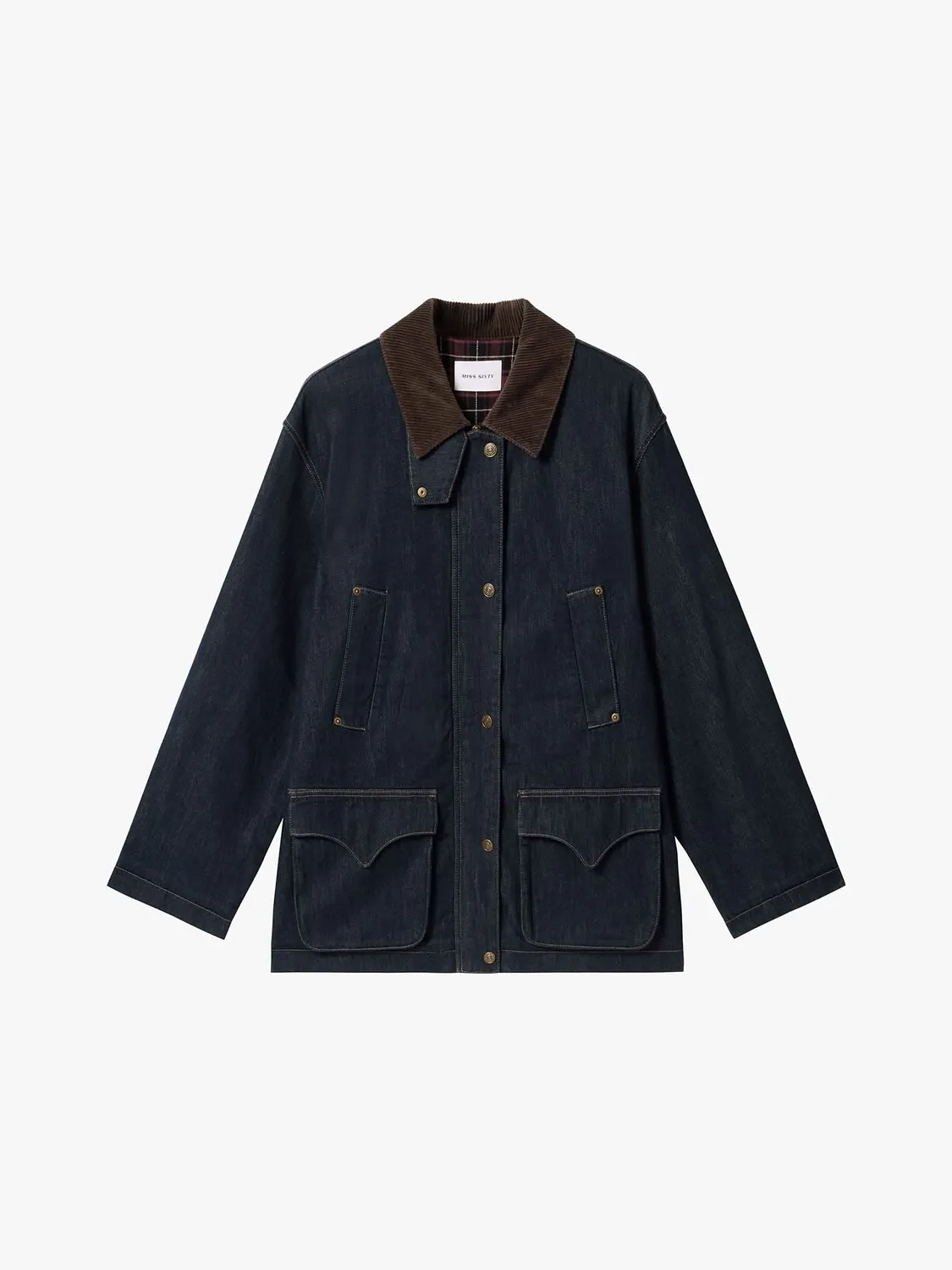 Miss Sixty denimjakke dark blue lommer