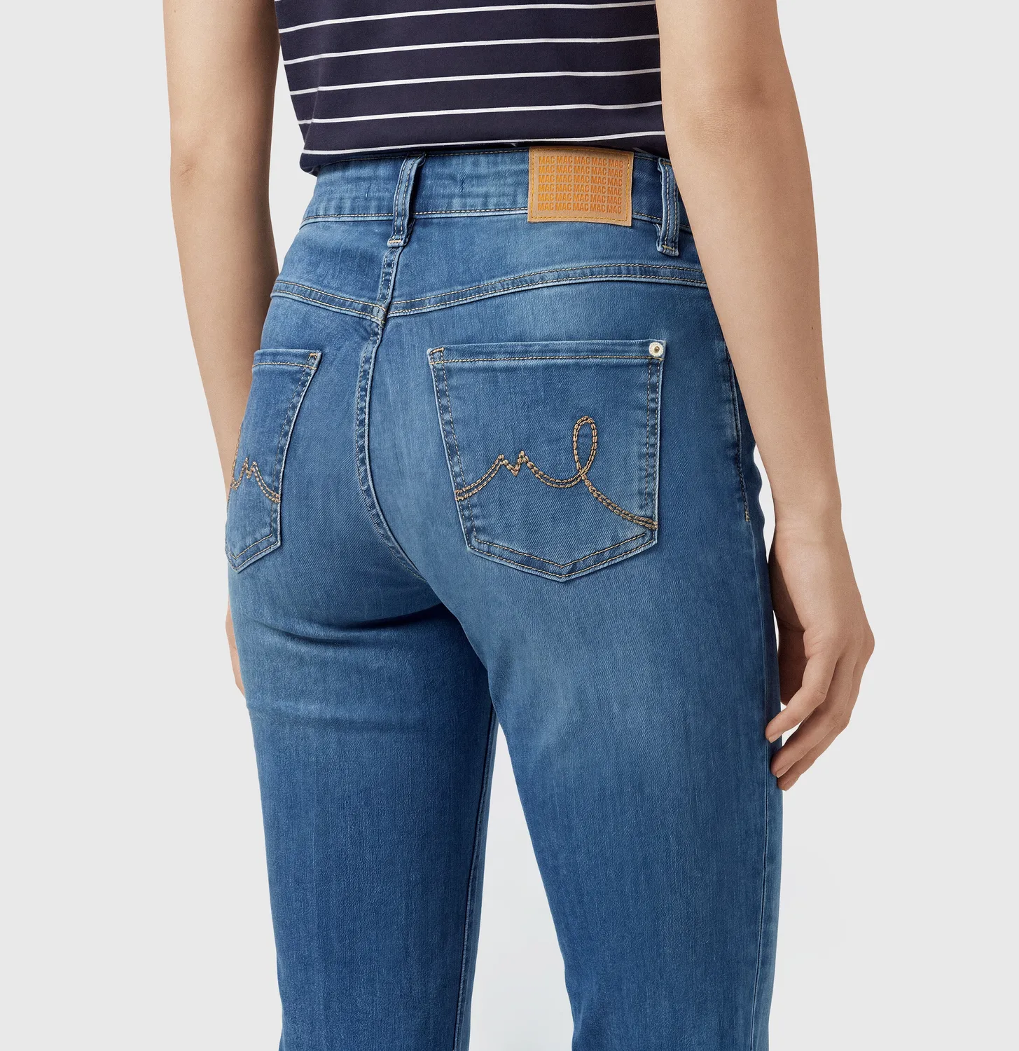 MAC Laura 5225 jeans blå flared fit