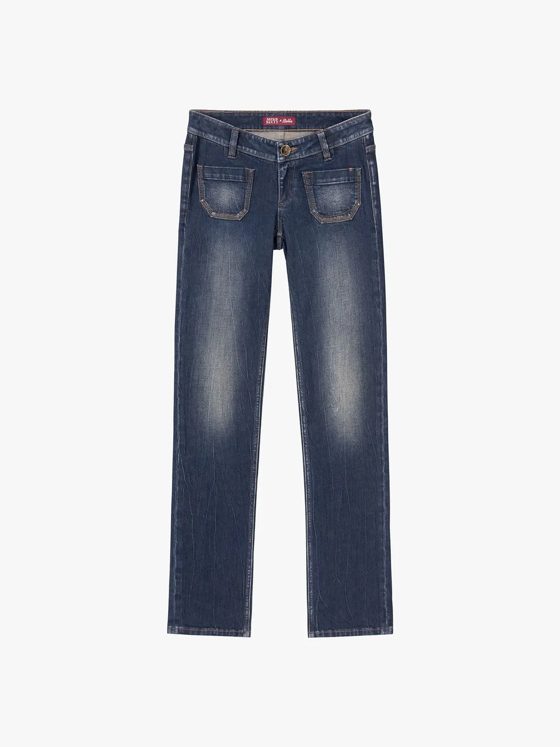 Miss Sixty Bella straight jeans blå lav talje