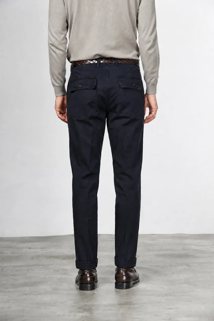 Mason's Prescott chinobukser navy gabardine relaxed