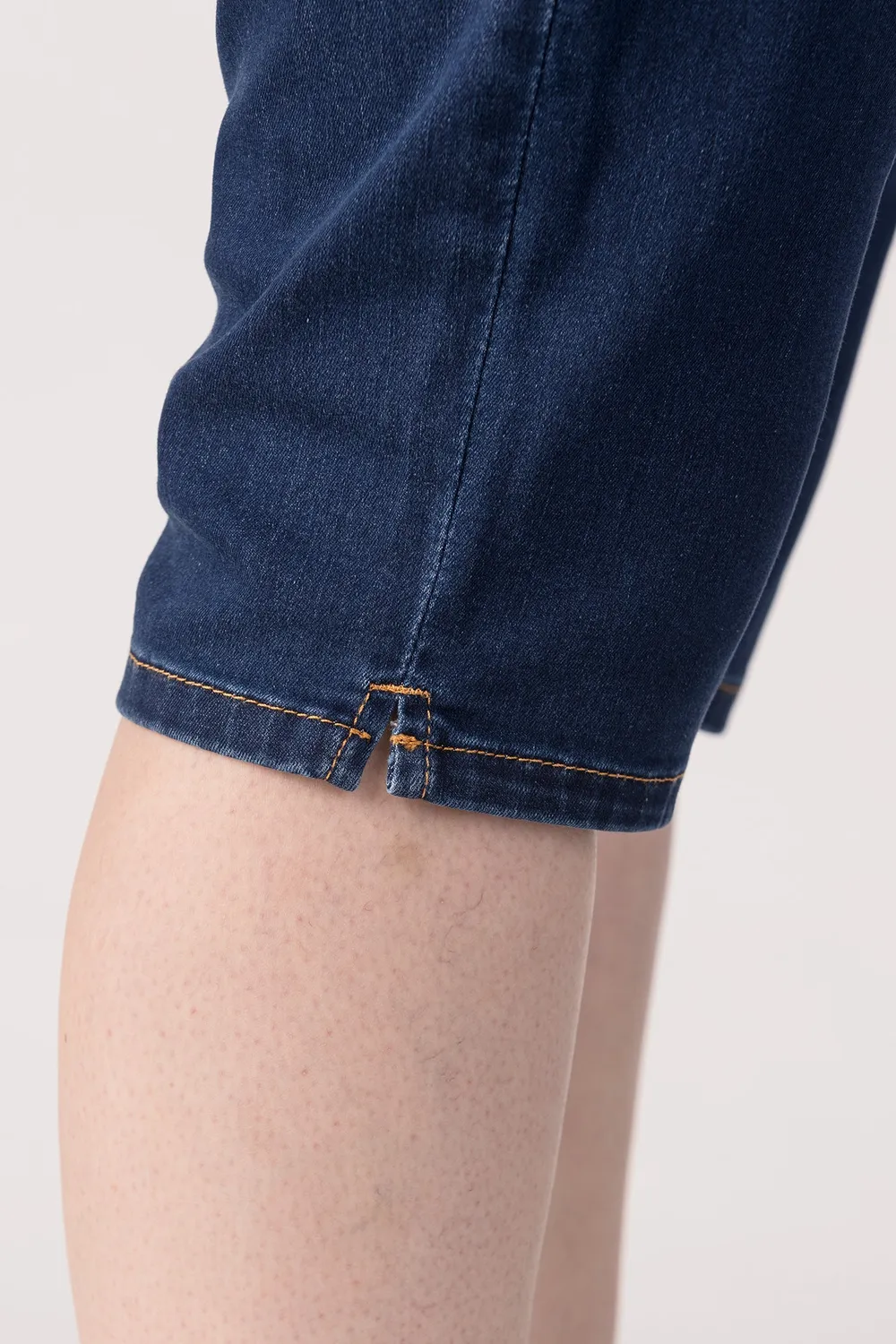 Merrytime 15661-432-28 Slim shorts mørk denim stræk