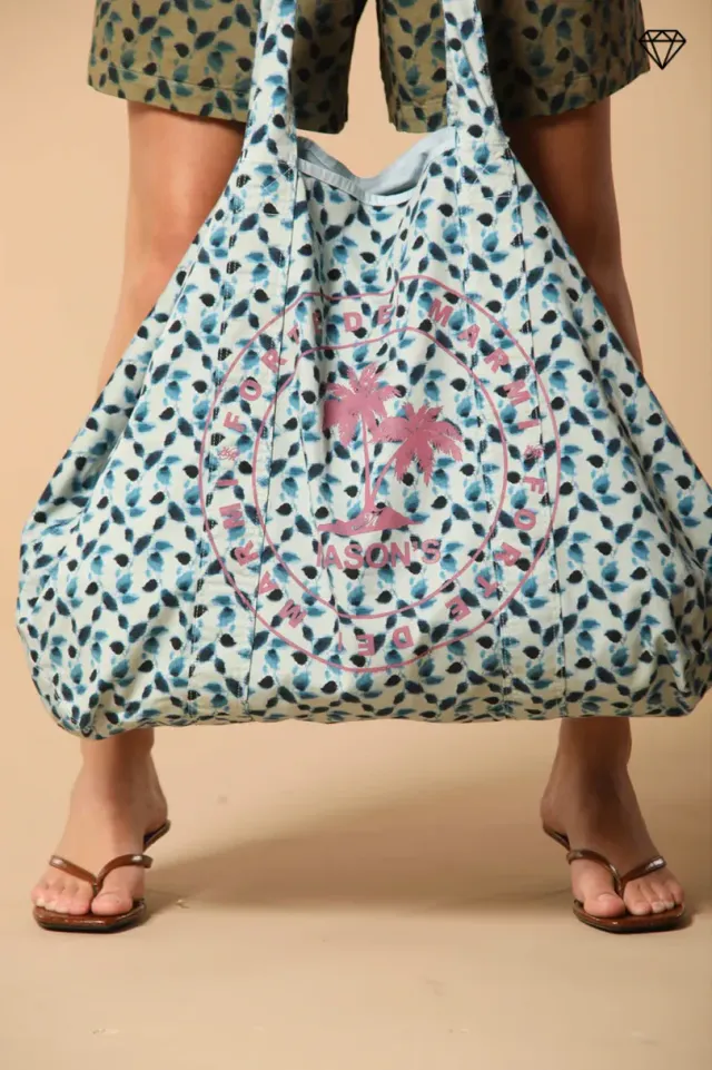 Mason's Bag shopper bladprint bomuld unisex