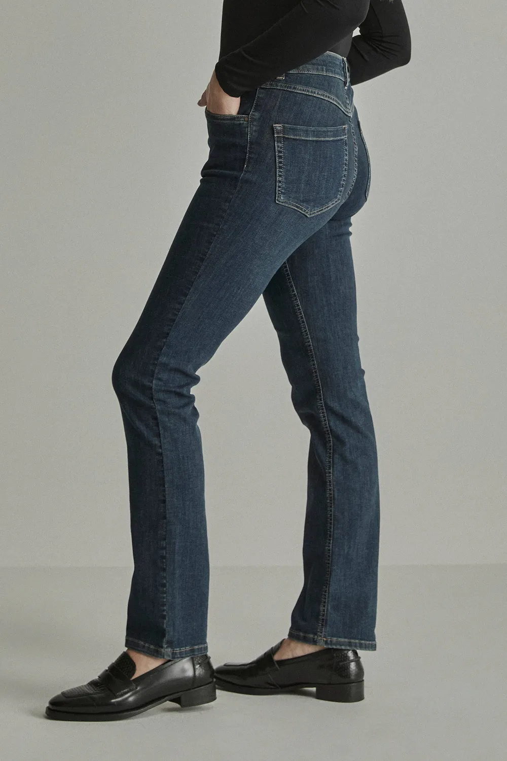 Para Mi Angie jeans old blue slim høj talje