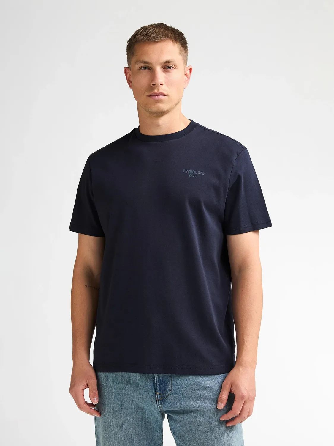 Petrol Industries Zimmer T-shirt brystprint