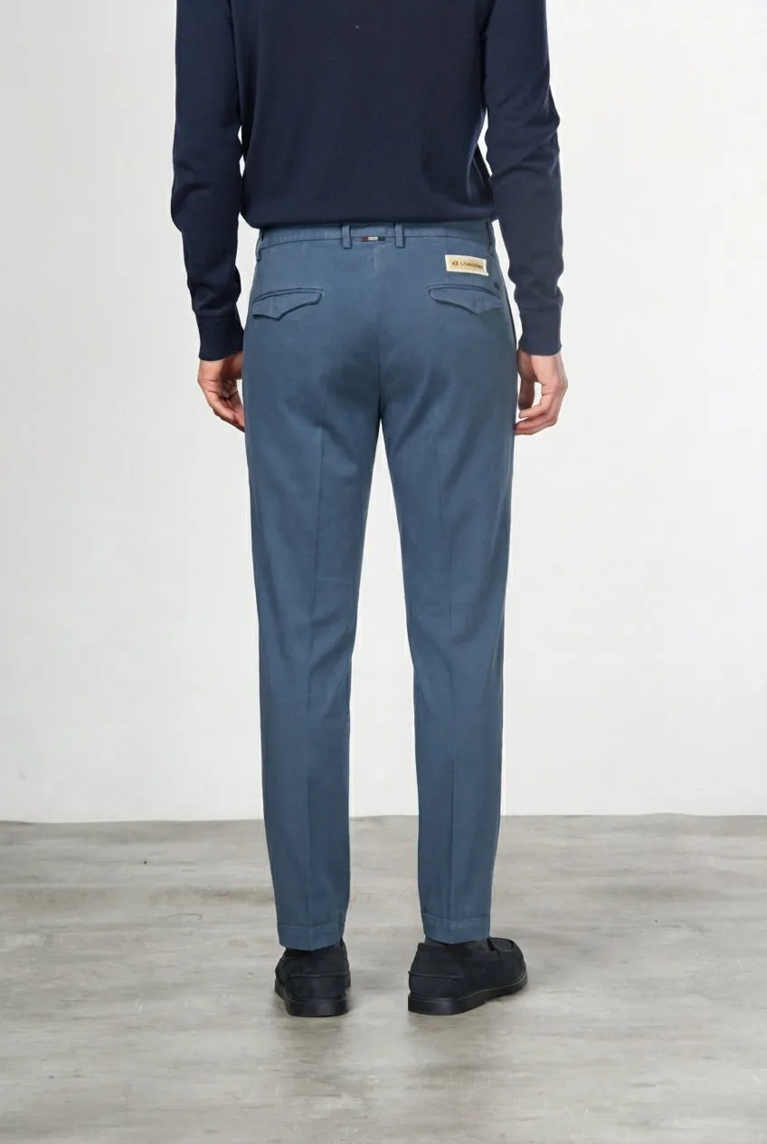 Mason's Torino 1 Pince chinos royalblå slim fit