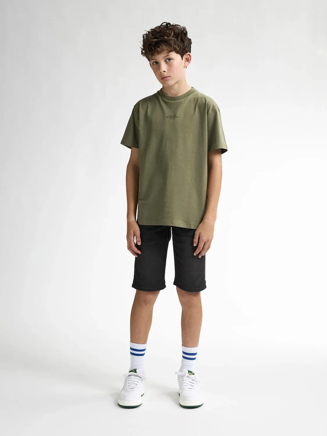 Petrol Industries Clam logo T-shirt til drenge relaxed fit bomuld