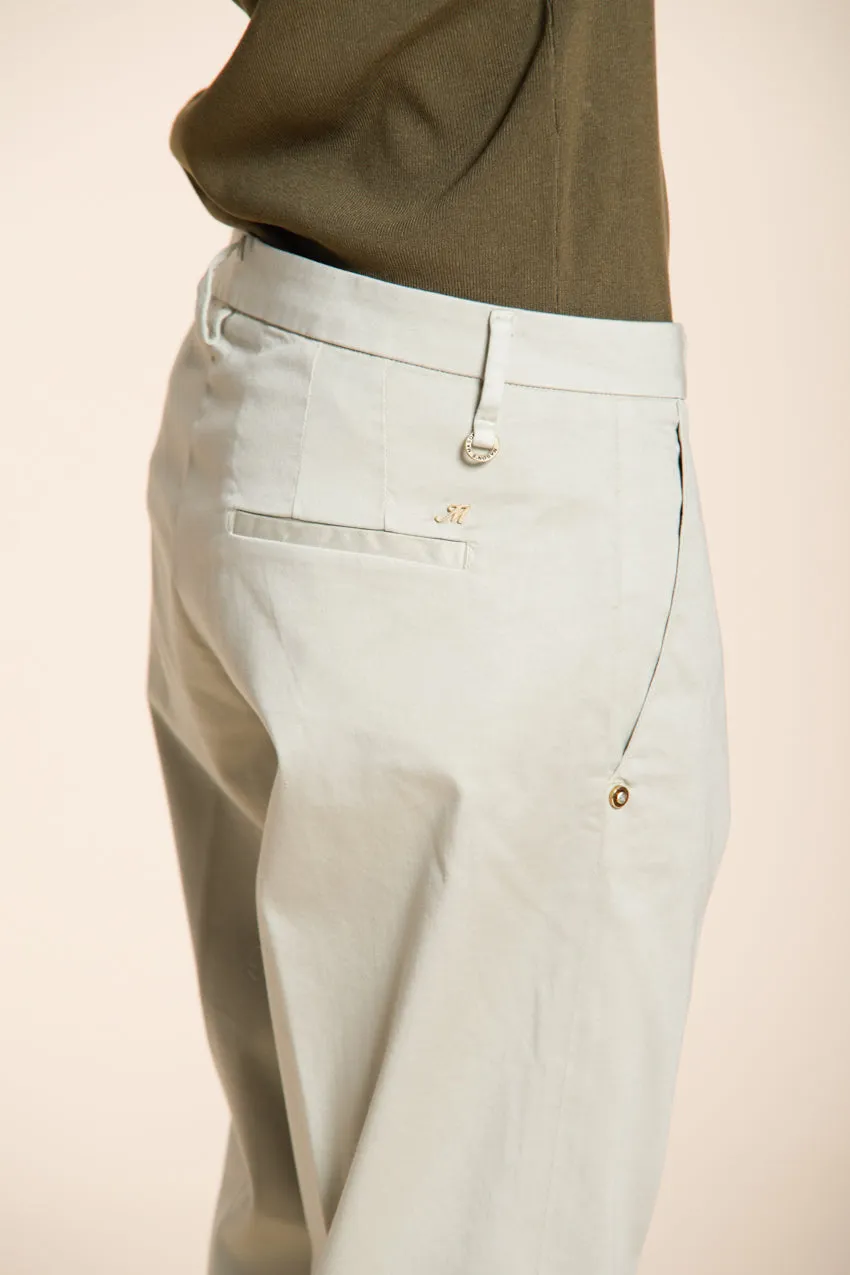 Mason's New York Carrot chino perlegrå satin