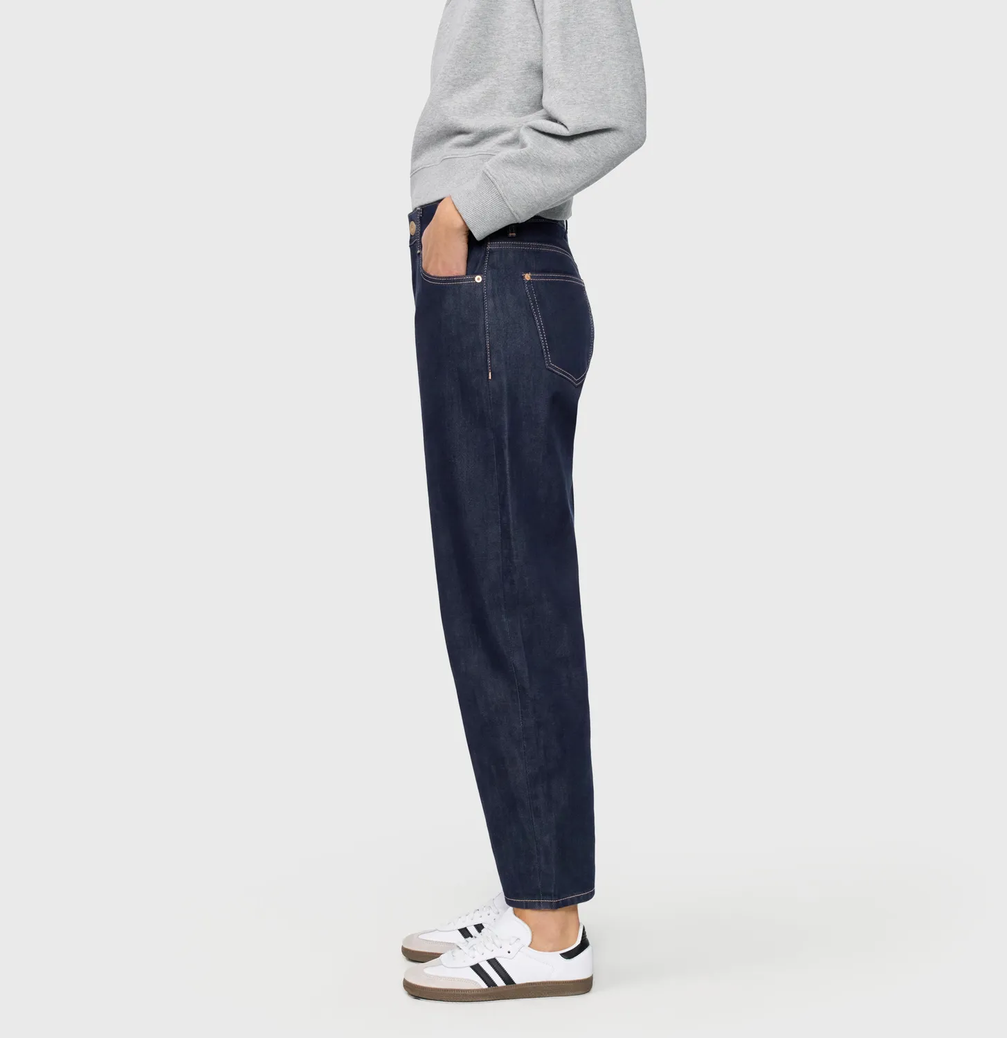 MAC Danni jeans mørkeblå barrel modal