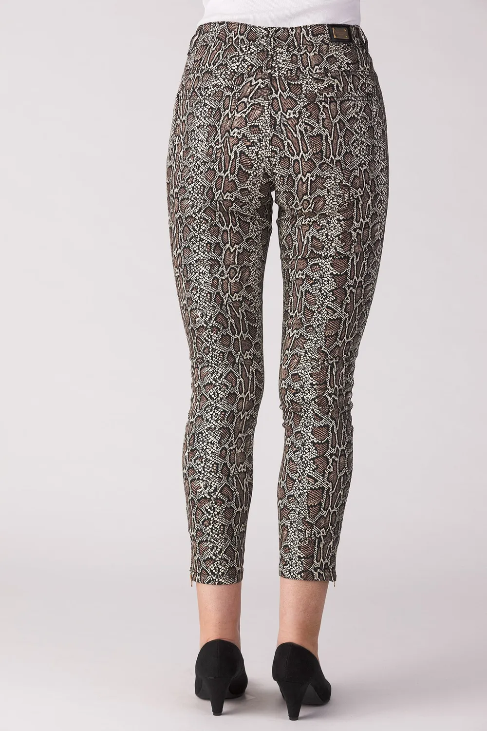 Merrytime 15640-440-62 Super Slim Ankel jeans slange print