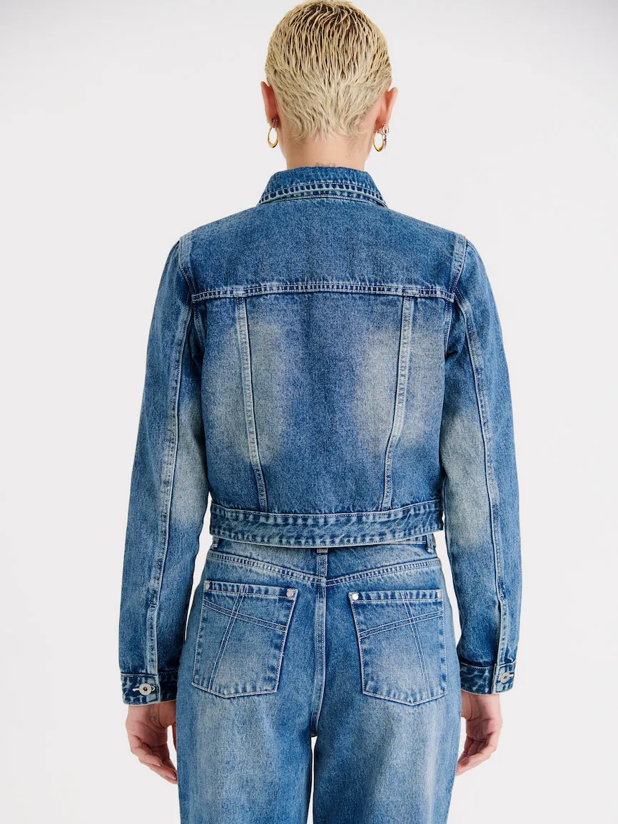 The Ragged Priest Trucker denimjakke 10 bleach blue