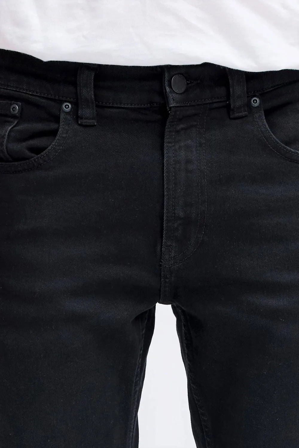 Organsk Atmosphere Black Rock jeans sort stretch