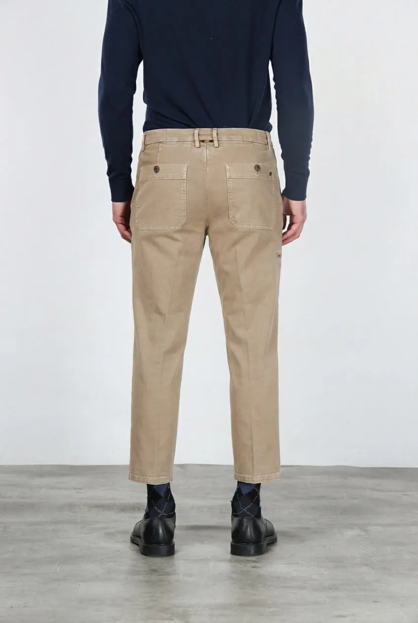 Mason's Garden herre chino bukser mørkebeige carrot fit