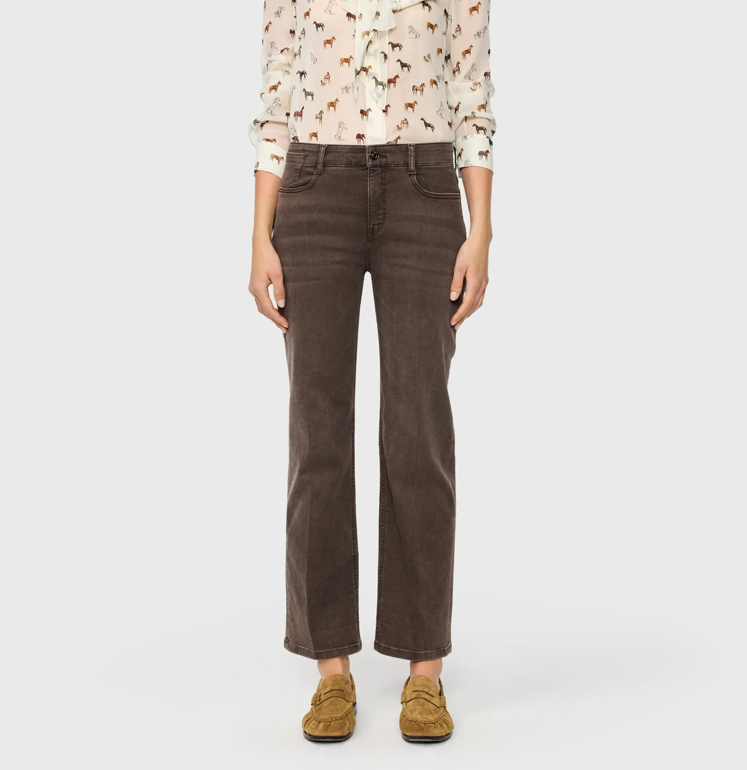 MAC Laura jeans brun flare fit comfort stretch