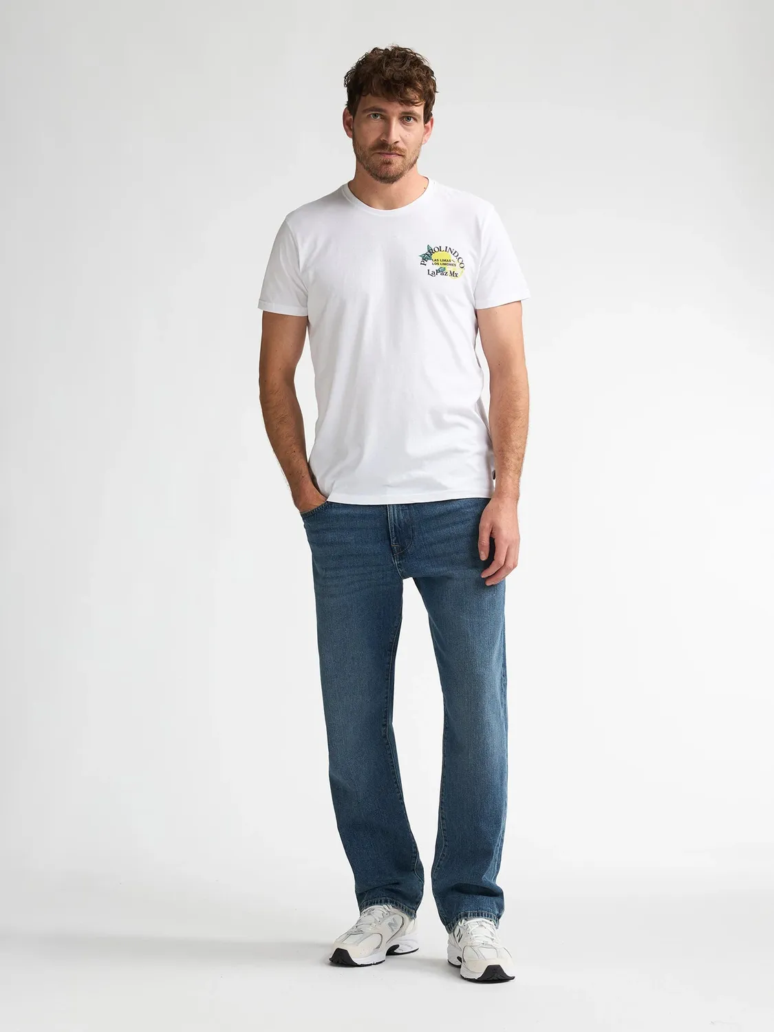 Petrol Industries Cosmos Azul t-shirt rygprint jersey
