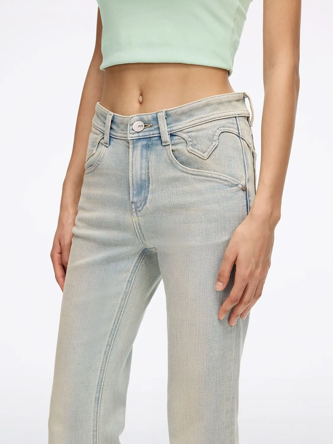 Miss Sixty Bella flare jeans vintage lyseblå