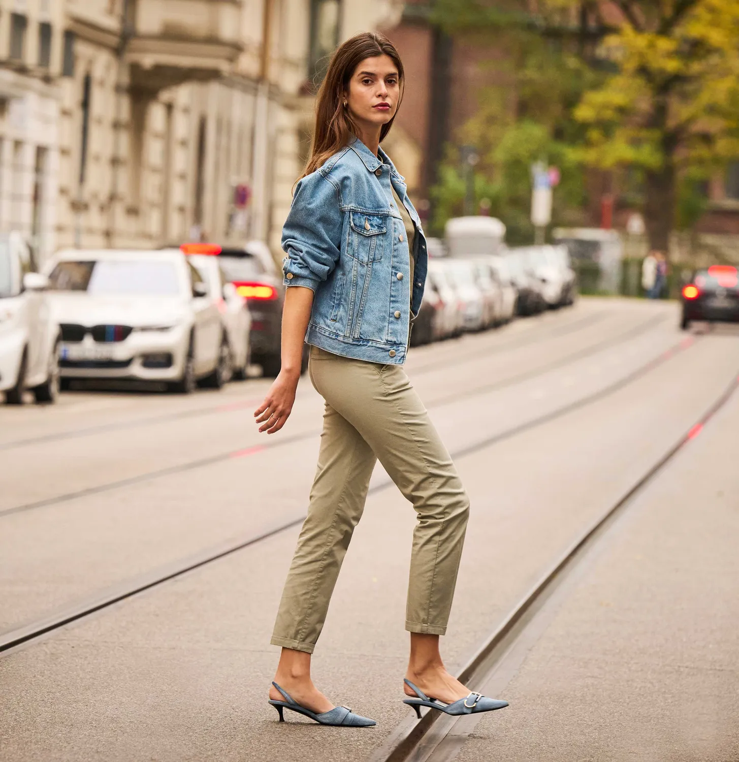 MAC Chino Turn Up 3075 slim chinos grøn