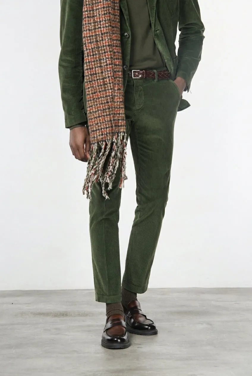 Mason's Milano chinos extra slim skovgrøn fløjl
