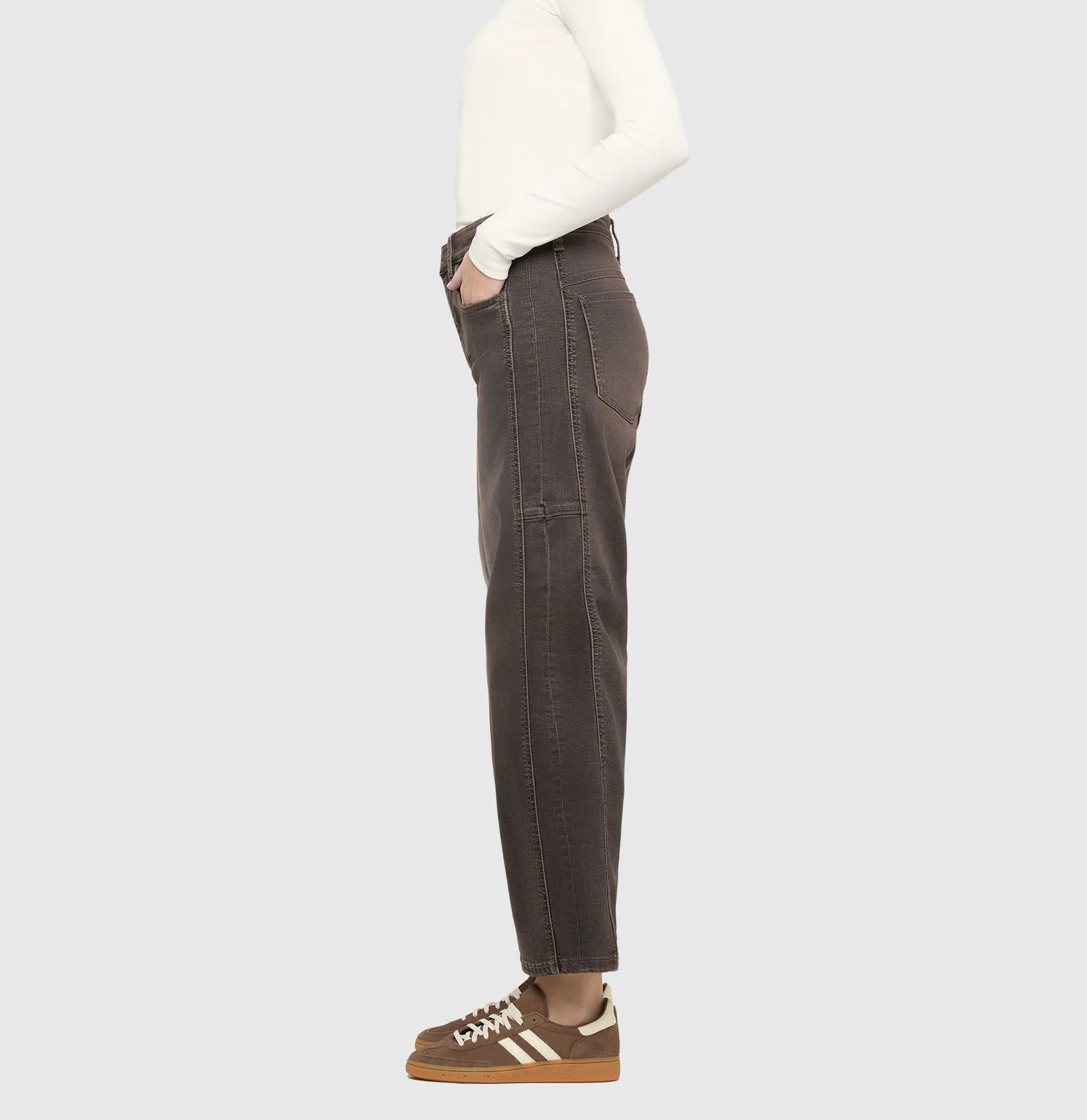 MAC Ohio Barrel 3126 jeans brun loose barrel fit