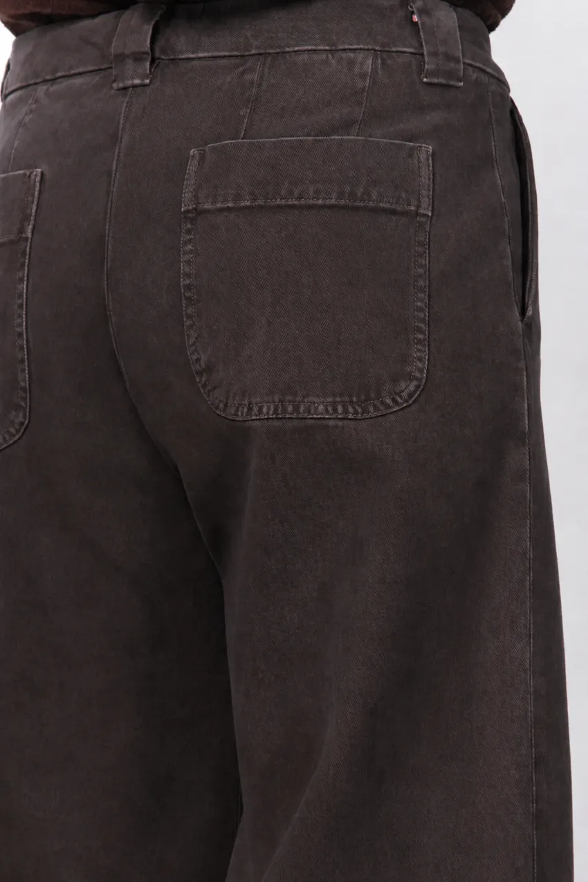 Mason's New York Studio Crop chinos brun straight fit