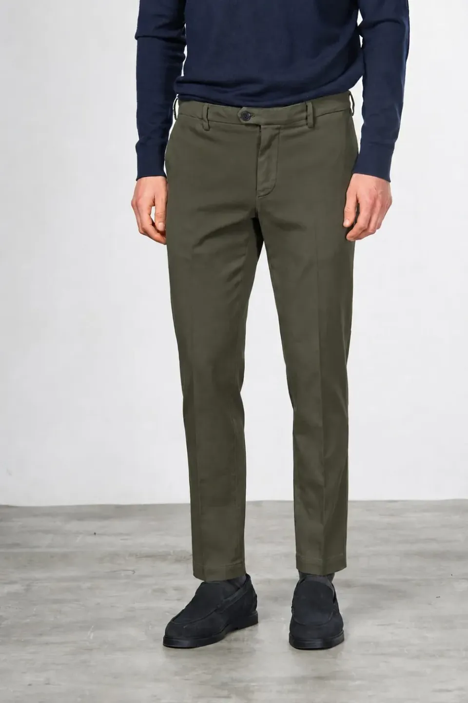 Mason's New York chinobukser mørkegrøn regular cashmere