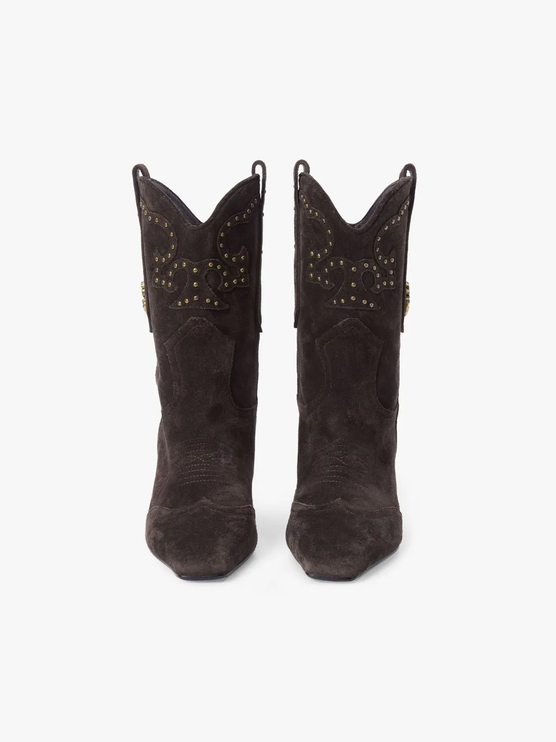 Miss Sixty Studded Mid-Calf støvler mørkebrun