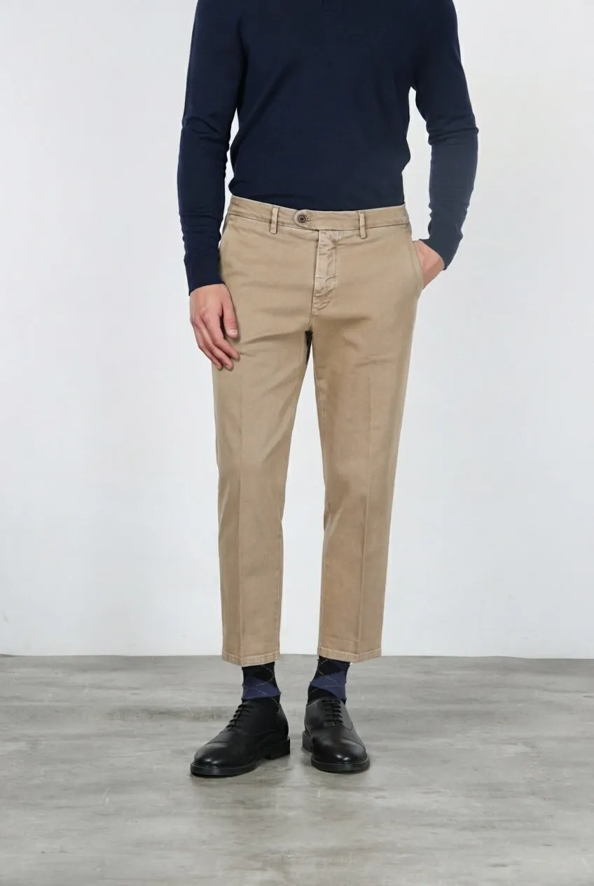 Mason's Garden herre chino bukser mørkebeige carrot fit