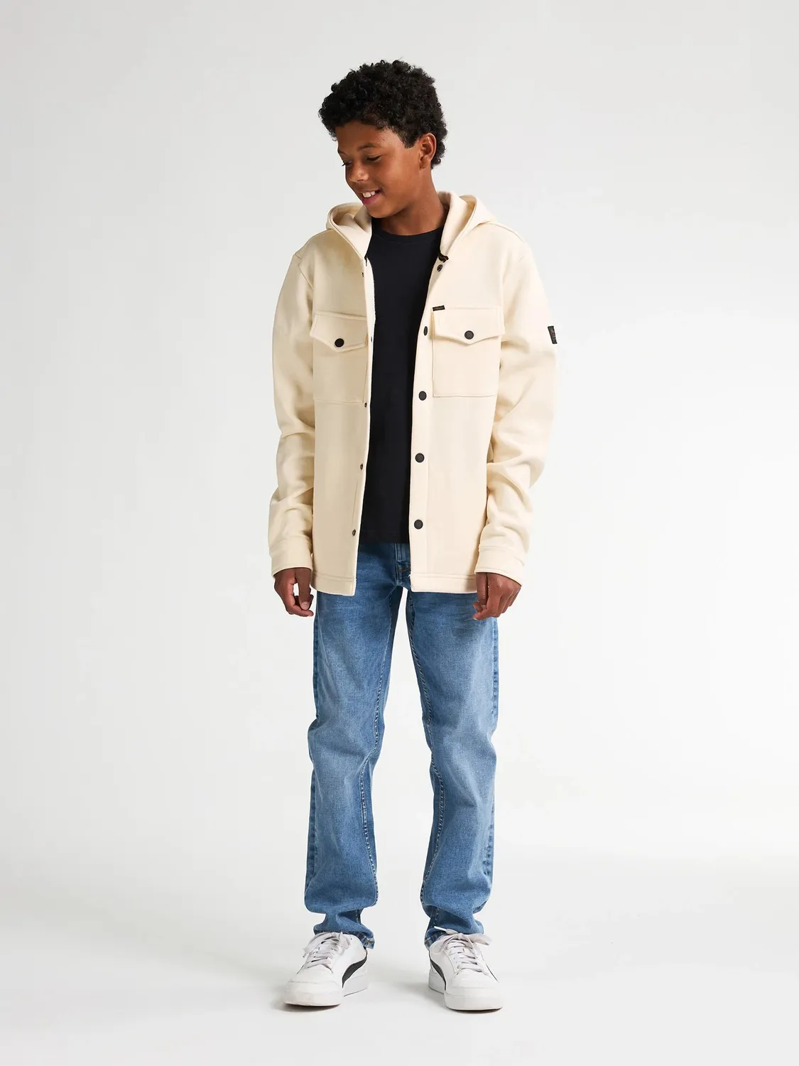 Petrol Industries Shasta overshirt drenge hætte bomuld