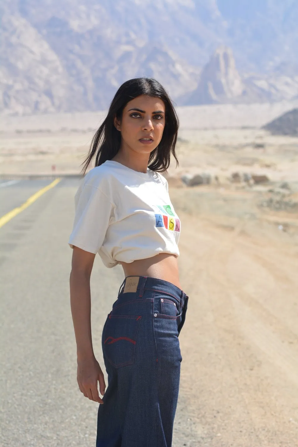 Organsk Streets RAW baggy jeans rå denim