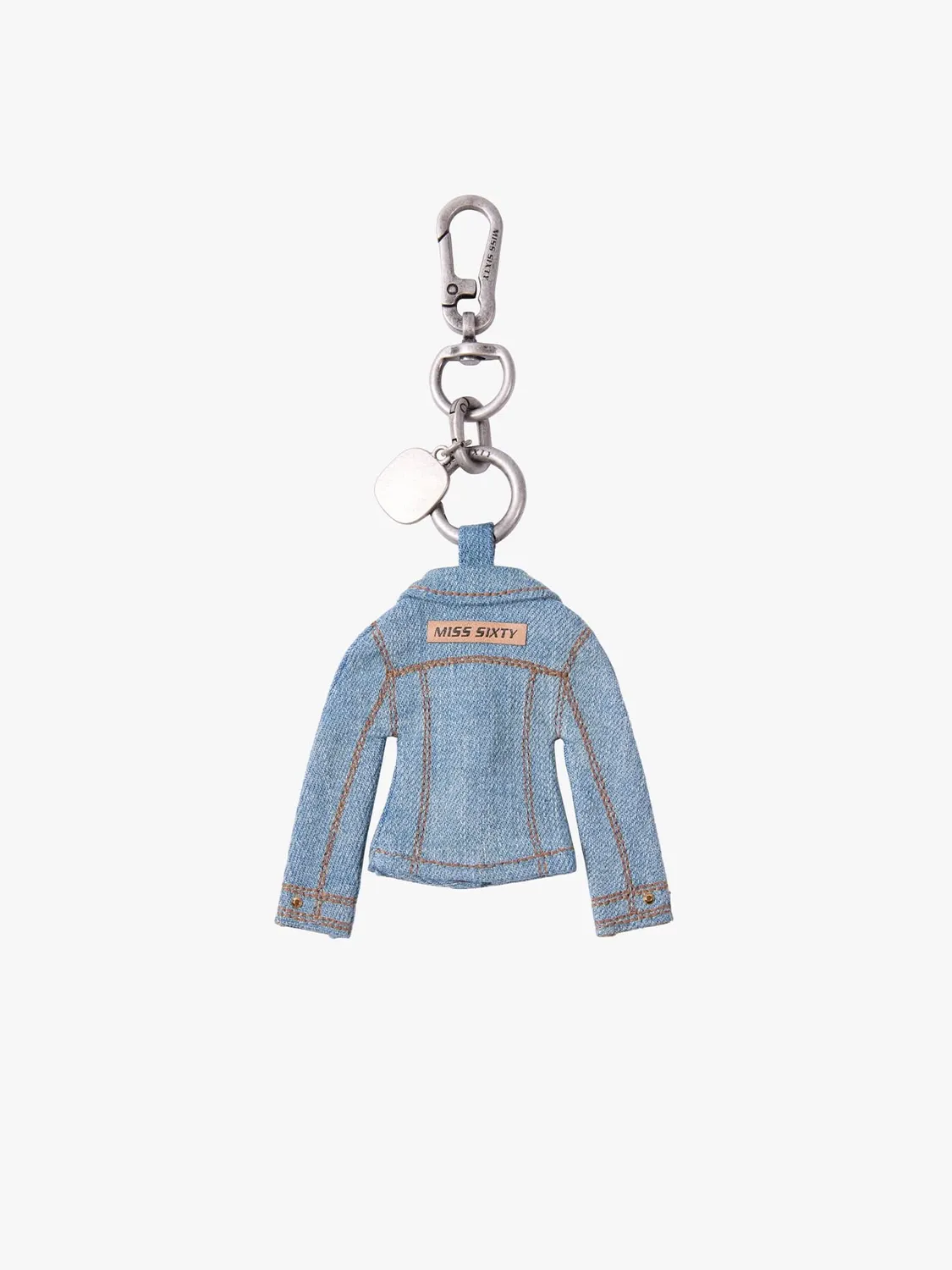Miss Sixty Mini Jacket charm blå denim vedhæng