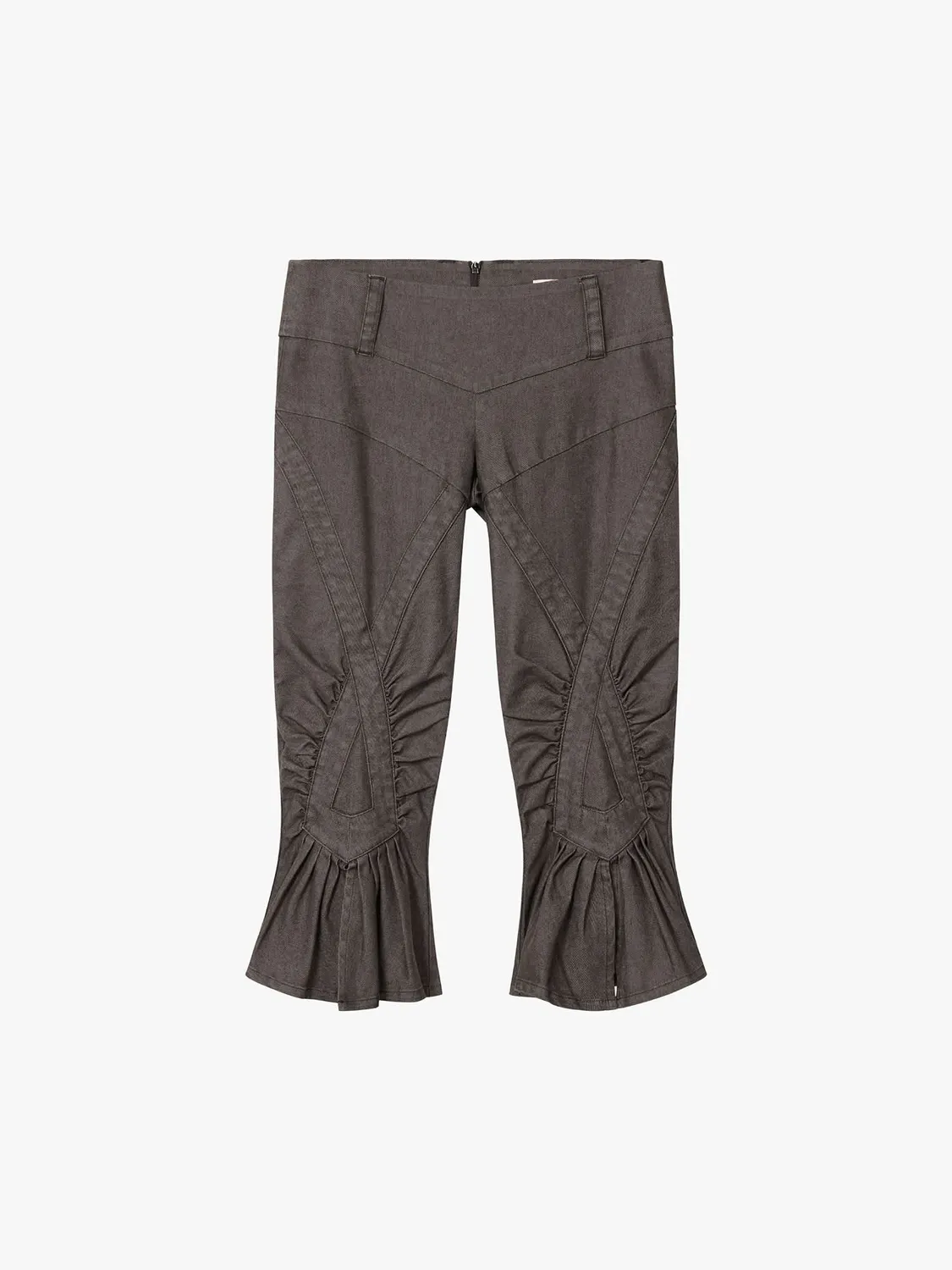 Miss Sixty Slit Flare Capri Pants sort stretch