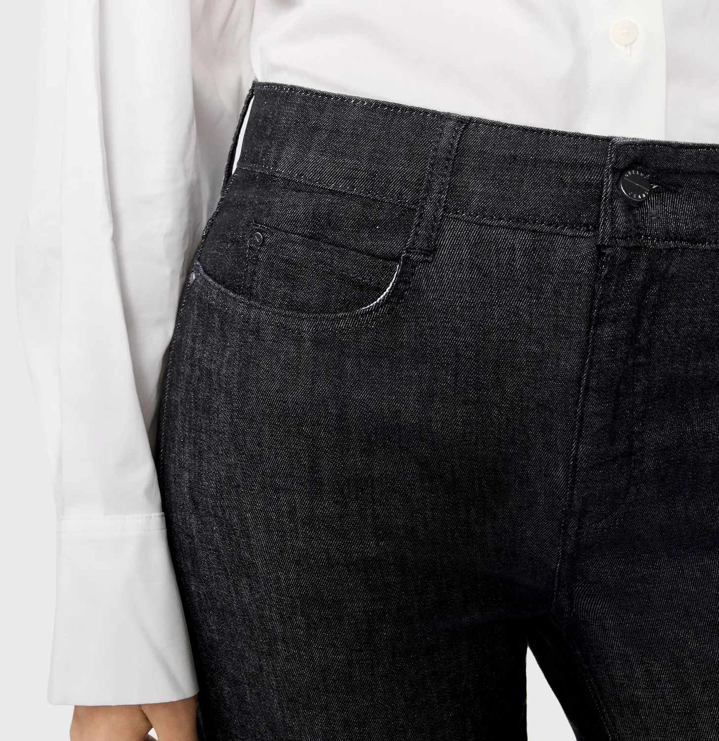 MAC Dream Wide 5439-90-0357L wide jeans sort shaping